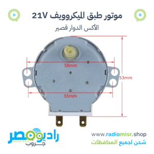 موتور طبق ميكروويف 21 فولت 4/5RPM عمود قصير [49TYZ]